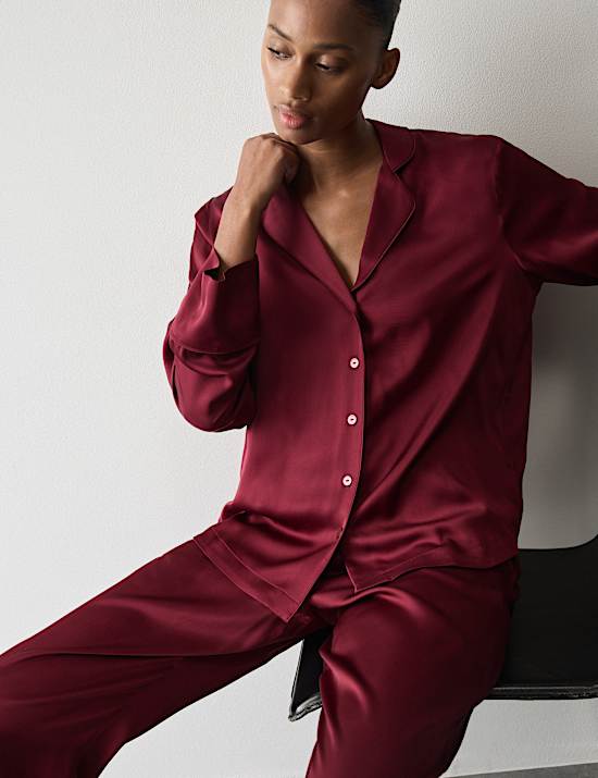 Premium Satin Revere Pyjama Set