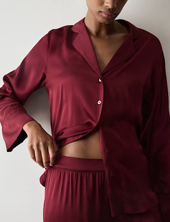 Premium Satin Revere Pyjama Set