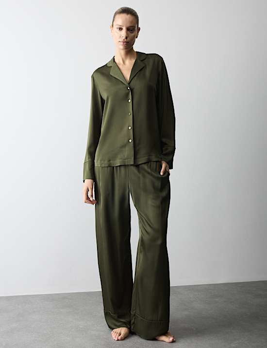 Premium Satin Revere Pyjama Set