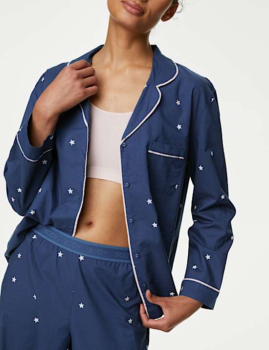 Pure Cotton Star Print Pyjama Set