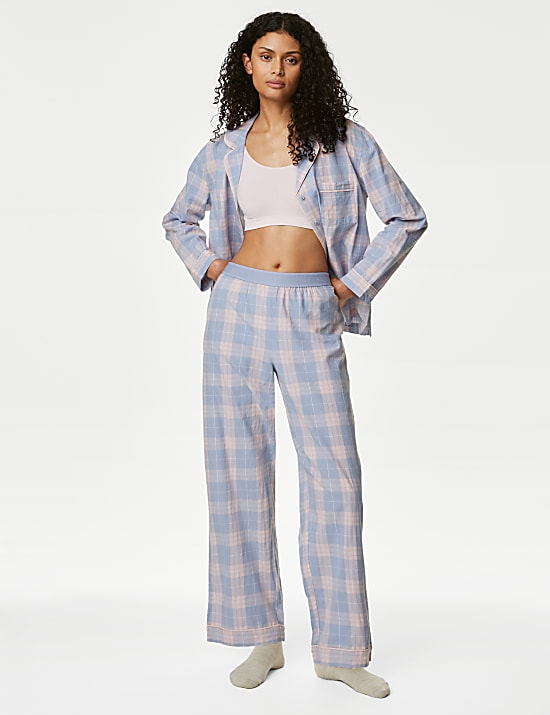 Pure Cotton Checked Pyjama Set