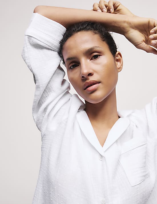 Pyjama 100 % coton à revers