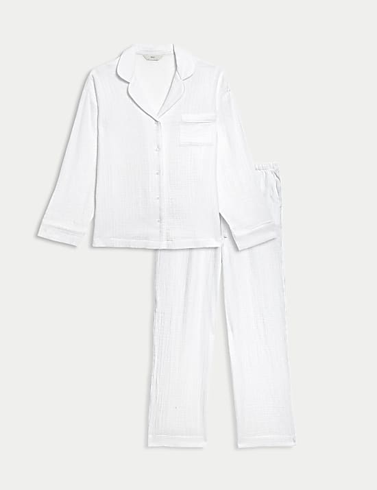 Pyjama 100 % coton à revers