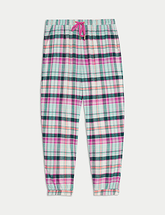 Βαμβακερό καρό παντελόνι πιτζάμας