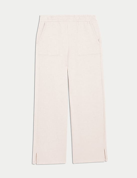 Pure Cotton Wide Leg Lounge Joggers