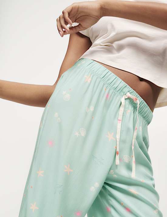 Parte de abajo de pijama estampada