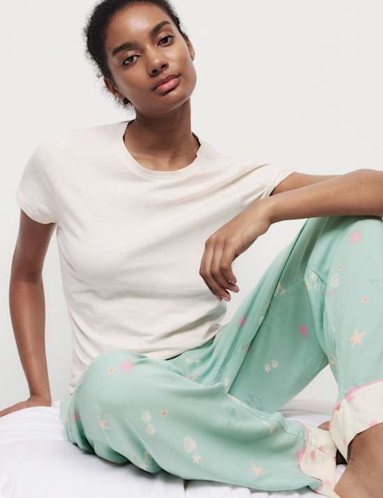 Parte de abajo de pijama estampada