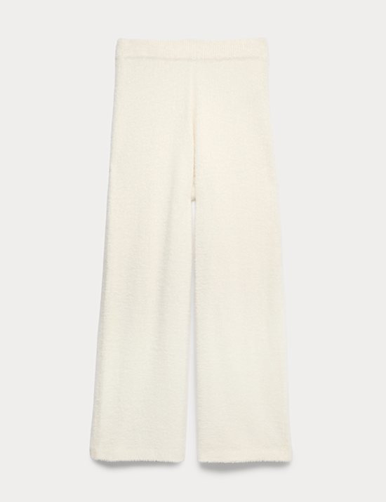 Parte de abajo de pijama de punto con la pernera ancha