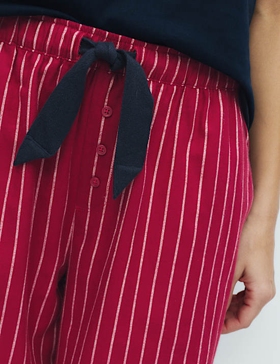 2pk Pure Cotton Printed Pyjama Bottoms