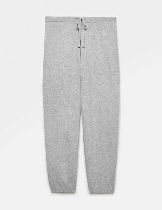 Loungewear-Strickhose mit Barrel-Bein