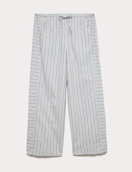 Pure Cotton Cambric Striped Pyjama Bottoms