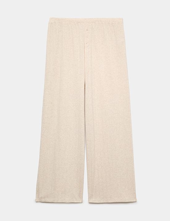 Pointelle Wide Leg Lounge Bottoms