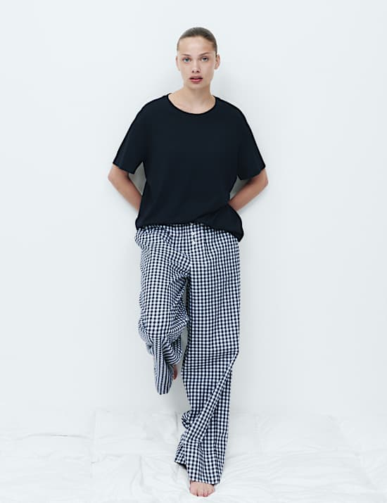 Lot de 2 bas de pyjama 100 % coton avec imprim&eacute;