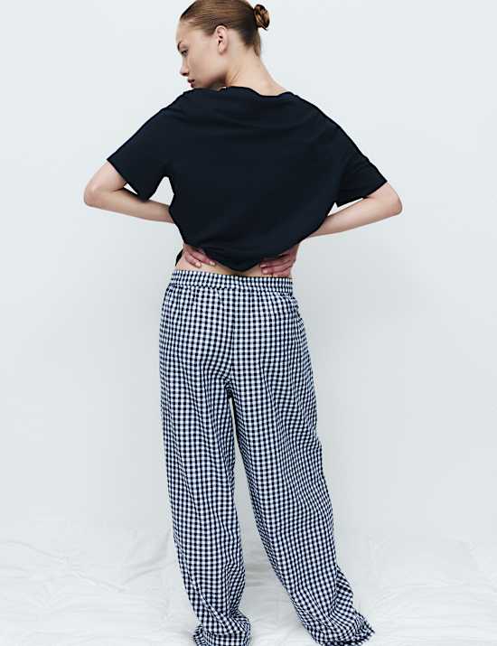 Lot de 2 bas de pyjama 100 % coton avec imprim&eacute;