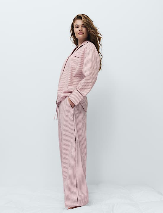 Pure Cotton Striped Pyjama Bottoms