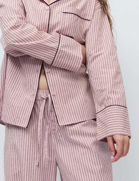 Pure Cotton Striped Pyjama Bottoms