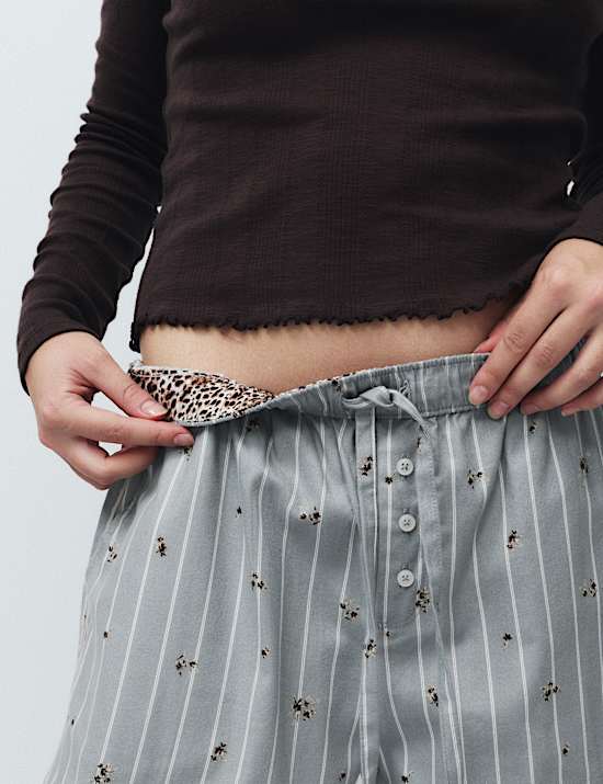 Cotton Rich Floral Pyjama Bottoms