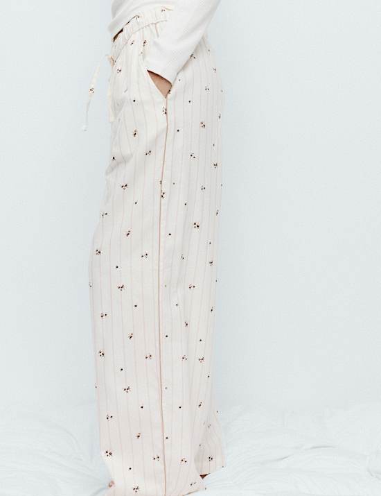 Cotton Rich Floral Pyjama Bottoms