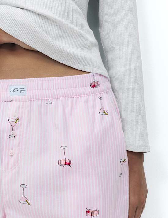 Pure Cotton Printed Pyjama Bottoms