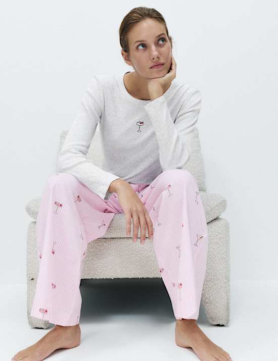 Pure Cotton Printed Pyjama Bottoms