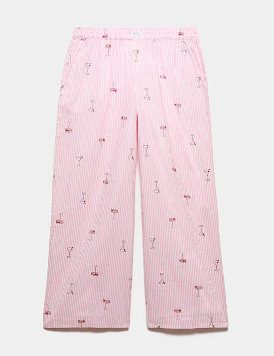 Pure Cotton Printed Pyjama Bottoms