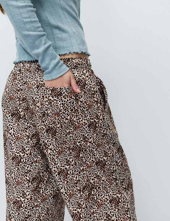 Pure Cotton Animal Print Pyjama Bottoms