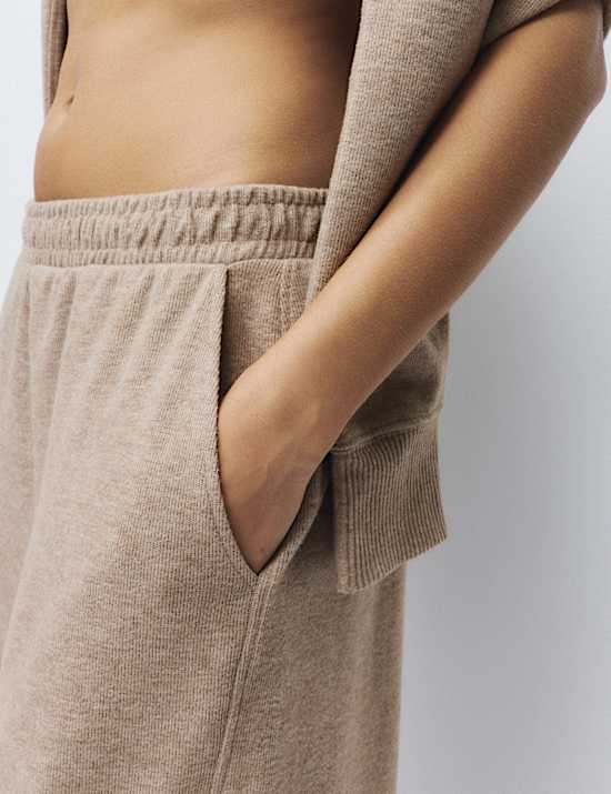 Cotton Blend Brushed Lounge Joggers