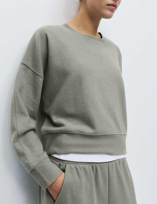 Cotton Blend Brushed Lounge Joggers