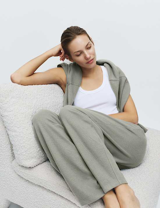 Cotton Blend Brushed Lounge Joggers