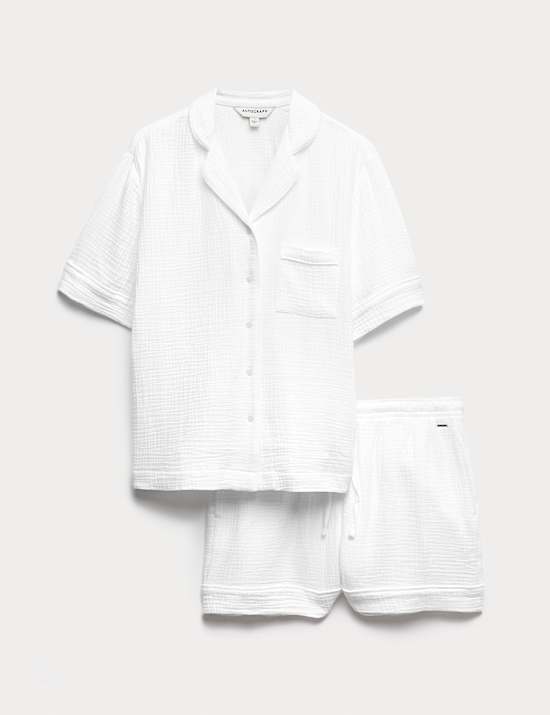 Pure Cotton Muslin Revere Shortie Set