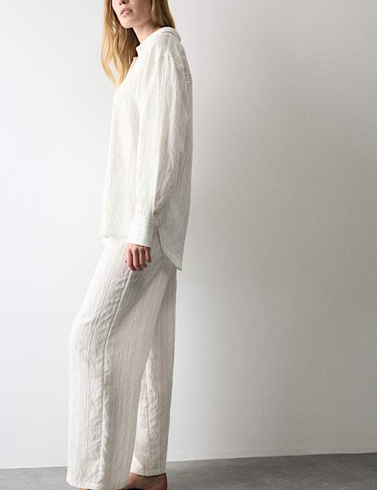 Pinstripe Revere Pyjama Set