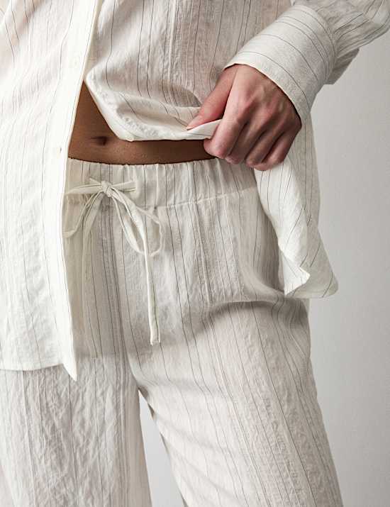 Pinstripe Revere Pyjama Set