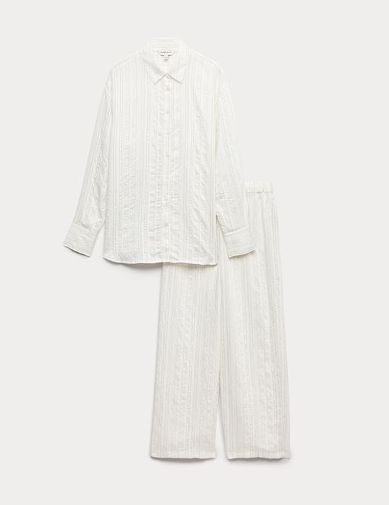 Pinstripe Revere Pyjama Set