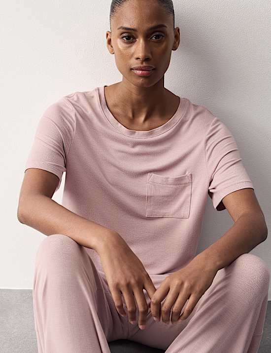 Modal Rich Short Sleeve Pyjama Top