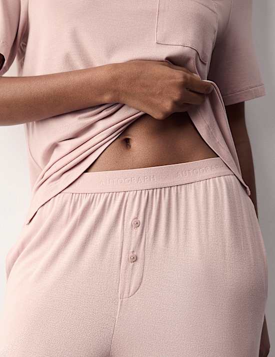 Bas de pyjama coupe large en modal