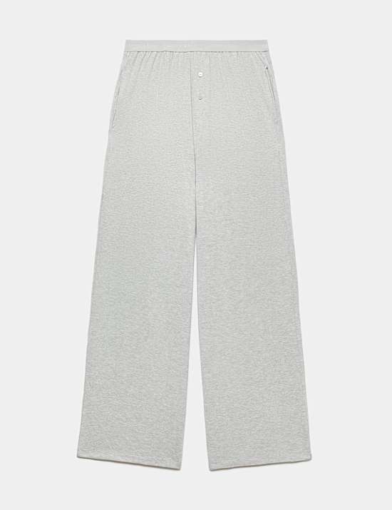 Modal Rich Wide Leg Pyjama Bottoms