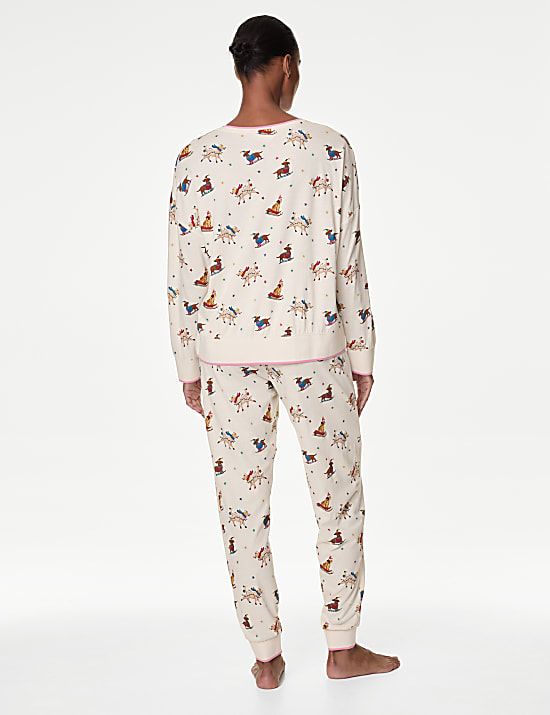 Pure Cotton Printed Pyjama Set