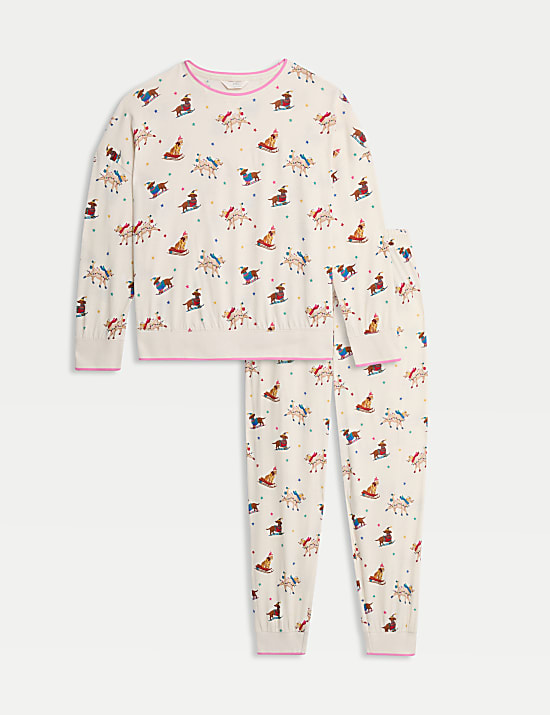 Pure Cotton Printed Pyjama Set