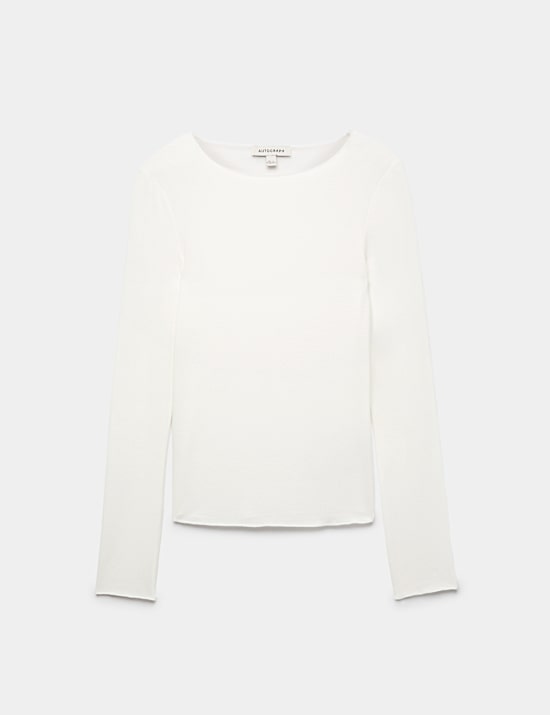 Sheer Pyjama Top with Cashmere