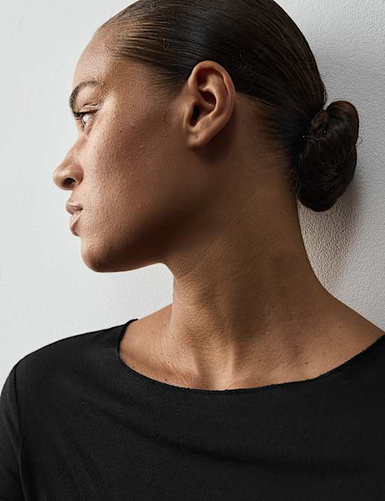 Sheer Pyjama Top with Cashmere