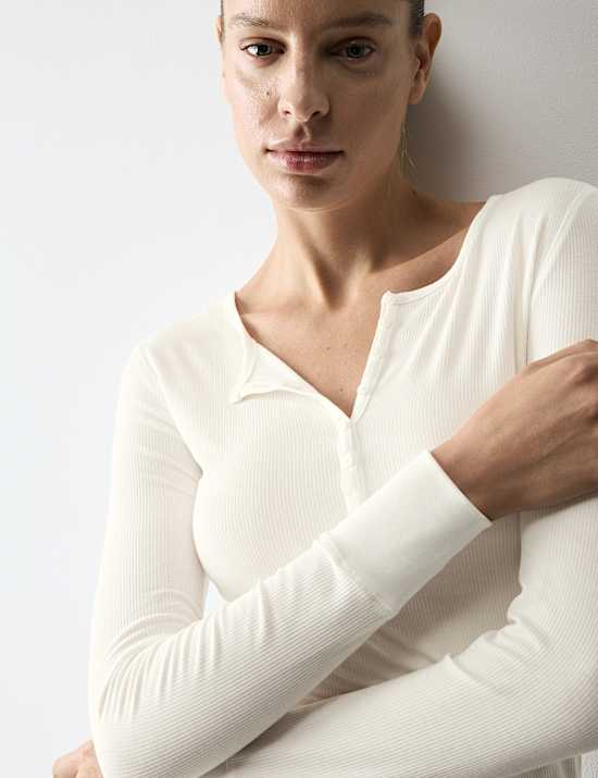 Modal Henley Pyjama Top