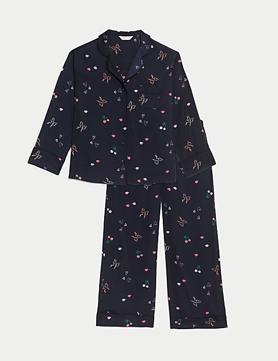 Ensemble pyjama Dream Satin™ à revers avec imprimé