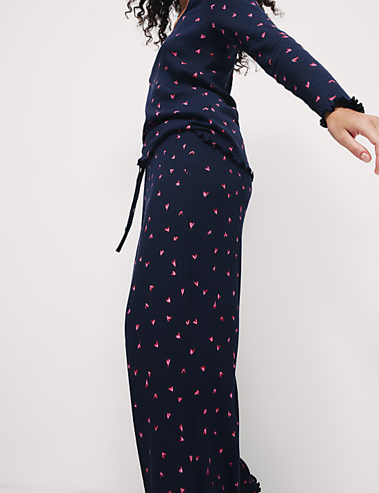 Cool Comfort&trade; Printed Ribbed Pyjama Set