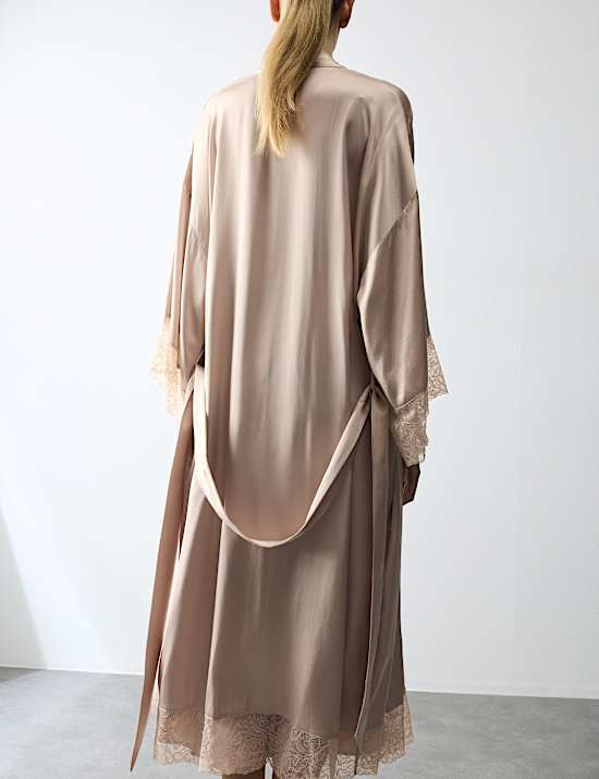 Satin Lace Long Wrap