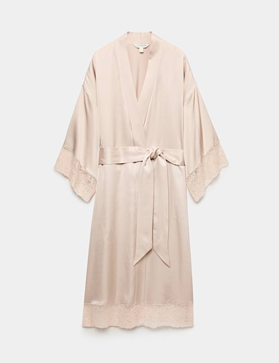 Satin Lace Long Wrap