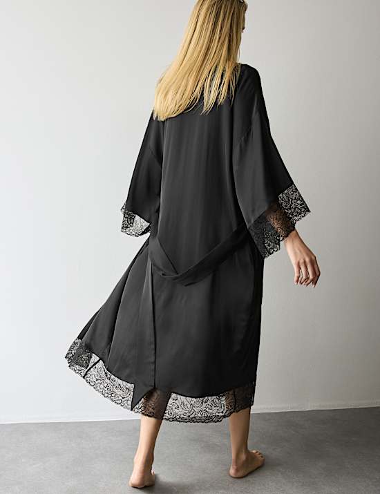Satin Lace Long Wrap