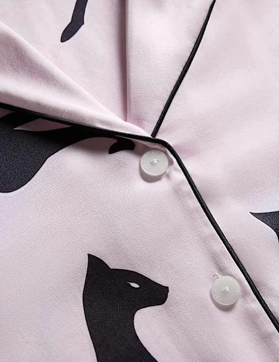 The Cat Print Shortie Set