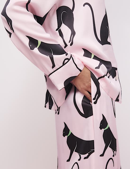 The Cat Print Pyjama Set
