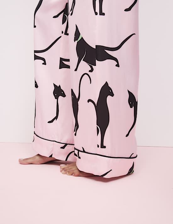 The Cat Print Pyjama Set