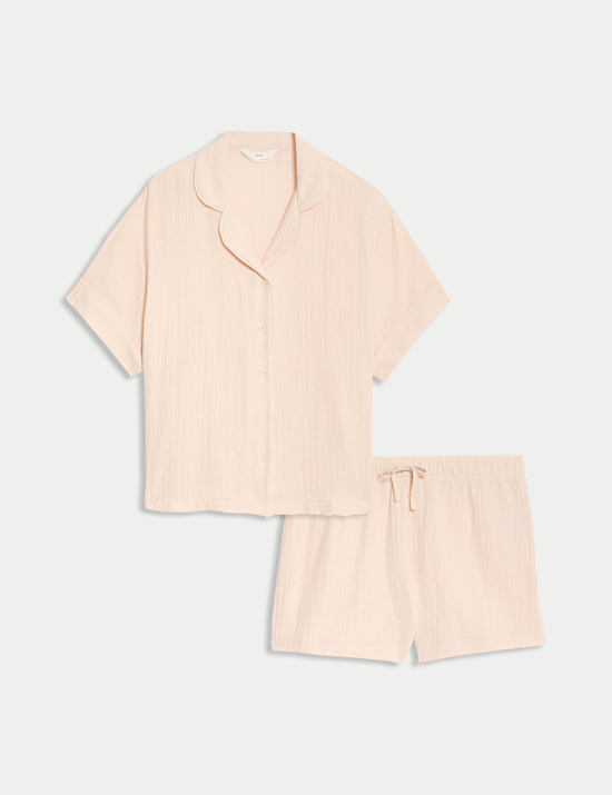 Pure Cotton Muslin Revere Shortie Set